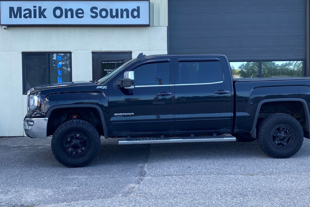 2016 GMC Sierra with professional window tint in North Bay